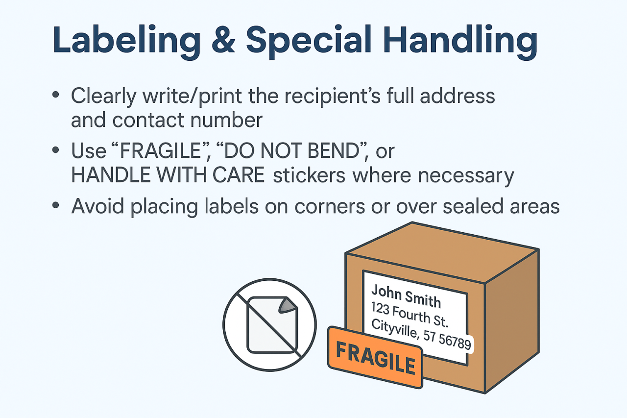 Label special handling clearly